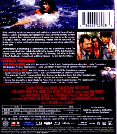 Piranha (Pirania) [Blu-Ray]