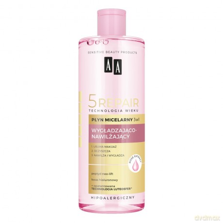 AA Technologia Wieku 5 Repair Płyn micelarny 3w1 wygładzająco-nawilżający 400 ml