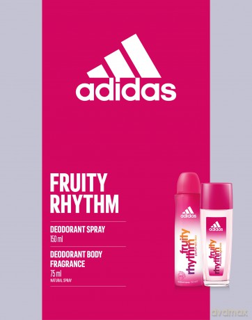 Adidas Zestaw prezentowy Fruity Rhythm (dezodorant spray 150 ml+dezodorant atomizer 75 ml)