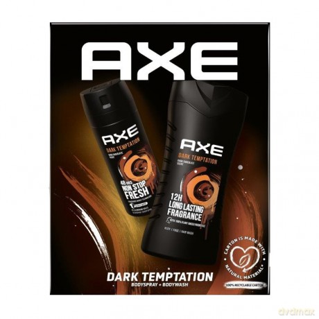 Axe Zestaw prezentowy Dark Temtation (dezodorant spray 150 ml+żel pod prysznic 250 ml)