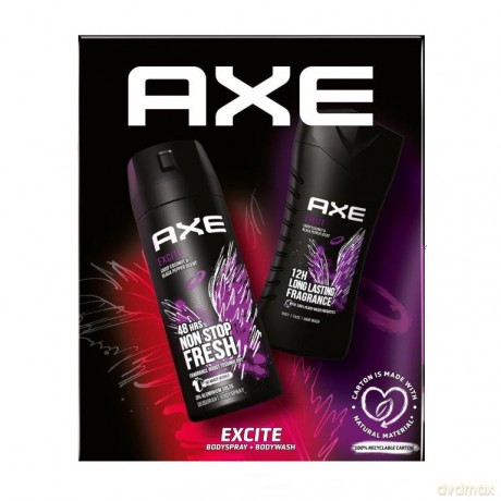 Axe Zestaw prezentowy Excite (dezodorant spray 150 ml+żel pod prysznic 250 ml)