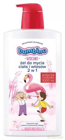 Bambino Dzieciaki Żel do mycia ciała i włosów 2w1 "Bolek i Lolek - Flaming" 1000 ml edycja limitowana