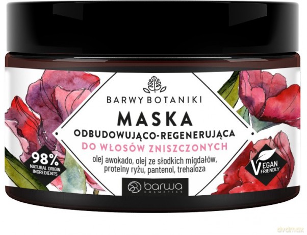 BARWA Barwy Botaniki Maska odbudowująco - regenerująca do włosów zniszczonych 220 ml