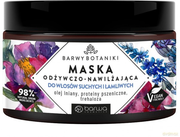 BARWA Barwy Botaniki Maska odżywczo - nawilżająca do włosów suchych i łamliwych 220 ml
