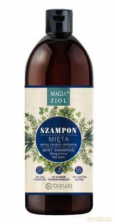 BARWA Magia Ziół Szampon Mięta - do włosów cienkich i delikatnych 450 ml