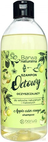 BARWA Naturalna Szampon do włosów Octowy oczyszczający- włosy naturalne i matowe 500 ml