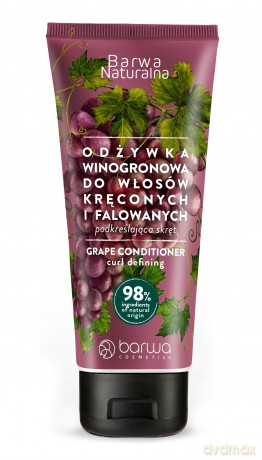 BARWA Naturalna Winogrono Odżywka podkreślająca skręt do włosów kręconych i falowanych 200 ml