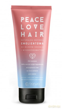 BARWA Peace Love Hair Naturalna Odżywka emolientowa do włosów średnio i wysokoporowatych 180 ml