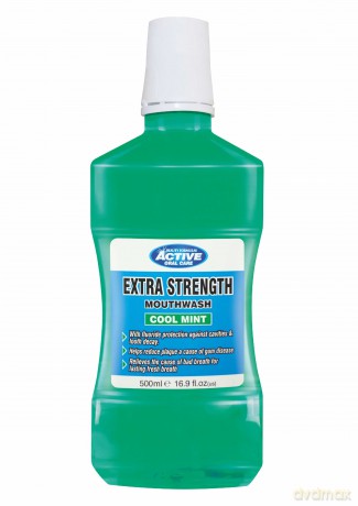 Beauty Formulas Active Oral Care Ekstra Mocny Płyn do płukania jamy ustnej Cool Mint z fluorem 500 ml