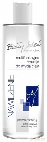 Biały Jeleń Dermo-Natura Multifunkcyjna Emulsja do mycia ciała - Nawilżenie 400 ml