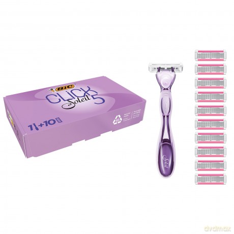 BIC System Maszynka d/gol.Soleil Blist 5Click 1+10