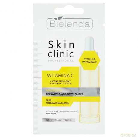 Bielenda Skin Clinic Professional Witamina C Maseczka rozświetlająco-nawilżająca 8g
