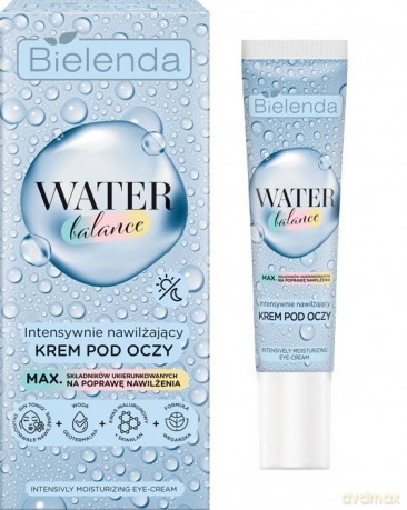 Bielenda Water Balance Intensywnie Nawilżający krem pod oczy na dzień i noc 15 ml