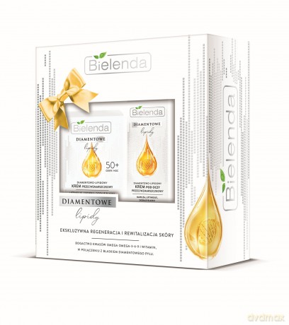Bielenda Zestaw prezentowy Diamentowe Lipidy (Krem na dzień i noc 50 ml+Krem pod oczy 15 ml)