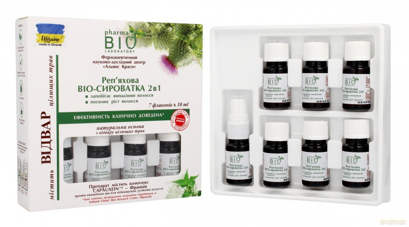 Bio Pharma Laboratory Bio Serum 2w1 z wyciągiem z Łopianu(10 mlx7)