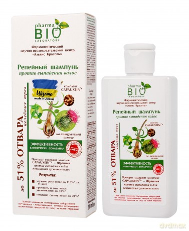 Bio Pharma Laboratory Bio Szampon przeciw wypadaniu włosów z wyciągiem z Łopianu PB 200 ml