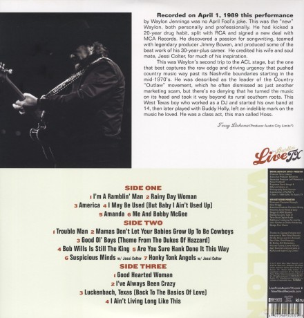 Waylon Jennings: Live From Austin Tx [2xWINYL]