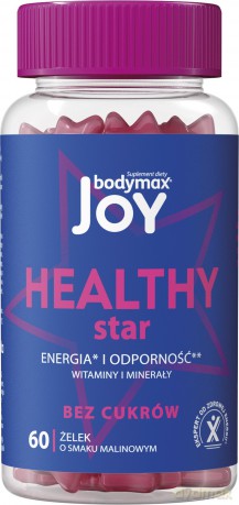 BODYMAX Joy Żelki o smaku malinowym Healthy Star - suplement diety-60 szt