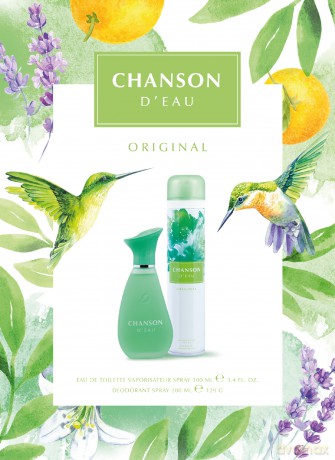 Chanson D`Eau Zestaw prezentowy Original (woda toaletowa 100 ml+dezodorant spray 200 ml)