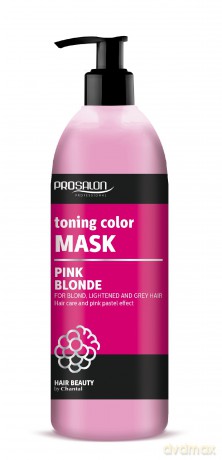 CHANTAL ProSalon Pink Blonde Maska tonująca kolor do włosów blond,rozjaśnianych i siwych 500g
