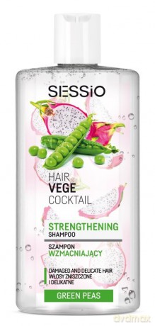 CHANTAL Sessio Hair Vege Coctail Szampon wzmacniający do włosów - Green Peas 300 ml
