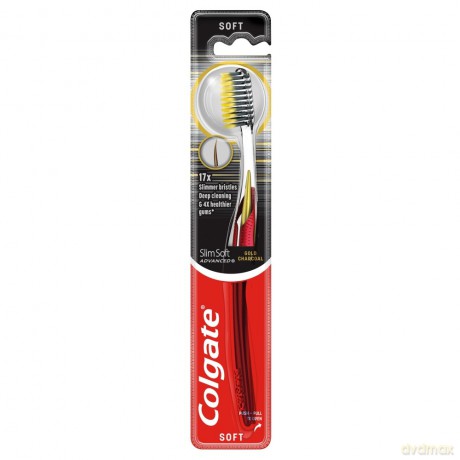 Colgate Szczoteczka do zębów Slim Soft Adveced Gold Charcoal - soft