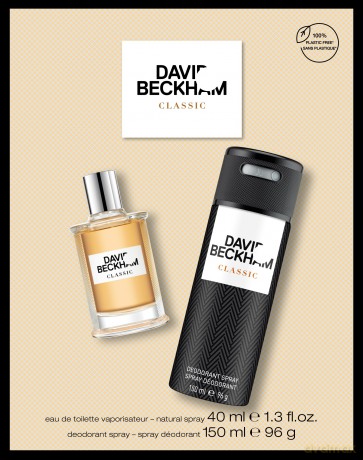 David Beckham Zestaw prezentowy Classic (woda toaletowa 40 ml+dezodorant spray 150 ml)