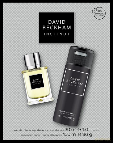 David Beckham Zestaw prezentowy Instinct (woda toaletowa 30 ml+dezodorant spray 150 ml)