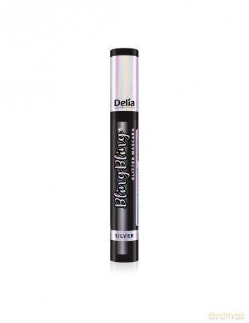 Delia Cosmetics Bling Bling Brokatowa Maskara do rzęs SILVER 12 ml