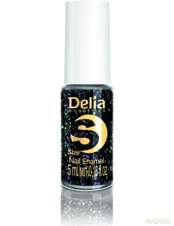 Delia Cosmetics Bling Bling Lakier do paznokci z brokatem nr 03 - Size "S" 5 ml