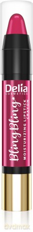 Delia Cosmetics Bling Bling Nawilżająca Pomadka do ust w kredce nr 1 Rose 3g