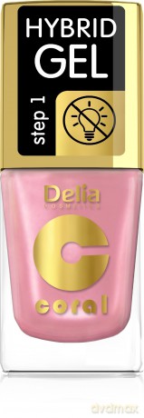 Delia Cosmetics Coral Hybrid Gel Emalia do paznokci nr 68 11 ml