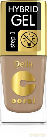Delia Cosmetics Coral Hybrid Gel Emalia do paznokci nr 75 11 ml