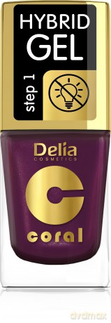 Delia Cosmetics Coral Hybrid Gel Emalia do paznokci nr 76 11 ml