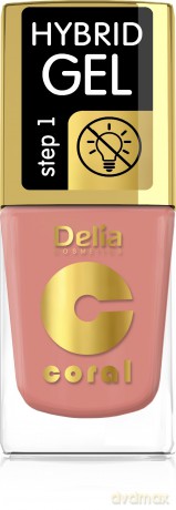 Delia Cosmetics Coral Hybrid Gel Emalia do paznokci nr 79 11 ml