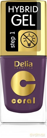 Delia Cosmetics Coral Hybrid Gel Emalia do paznokci nr 80 11 ml