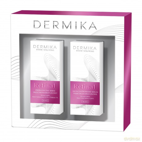 Dermika Zestaw prezentowy Esthetic Solutions Retinal (Krem na noc 50 ml+Serum 30 ml)