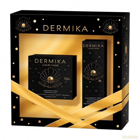 Dermika Zestaw prezentowy Luxury Caviar 70+ (Krem na dzień i noc 50 ml+Krem pod oczy 15 ml)