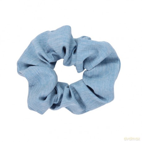 DONEGAL Ozdoby do włosów - Gumka Scrunchie błękitna (FA-5869)