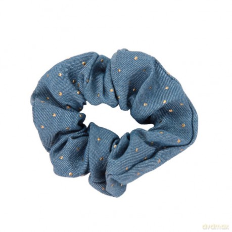 DONEGAL Ozdoby do włosów - Gumka Scrunchie denim (FA-5868)
