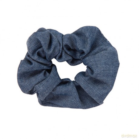 DONEGAL Ozdoby do włosów - Gumka Scrunchie jeans (FA-5870)