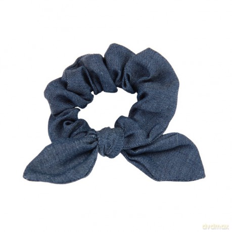 DONEGAL Ozdoby do włosów - Gumka Scrunchie jeans z uszami (FA-5871)