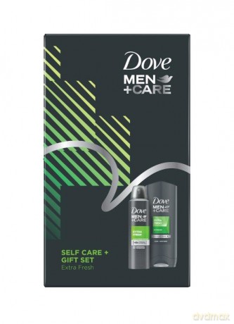 Dove Men+Care Zestaw prezentowy Extra Fresh(deo spray 150 ml+żel pod prysznic 400 ml)