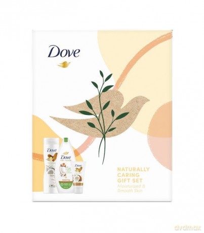 Dove Zestaw prezentowy Naturally Caring (krem do rąk 75 ml+żel pod prysznic 225 ml+balsam do ciała 250 ml)