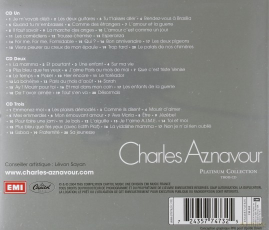 Charles Aznavour: Platinum Collection [3CD]