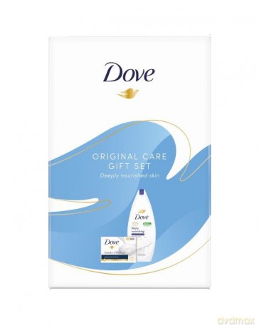 Dove Zestaw prezentowy Original Care (żel pod prysznic 250 ml+kostka myjąca 90g)