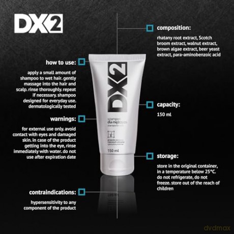 DX2 Szampon do włosów przeciw siwieniu ciemnych włosów150 ml