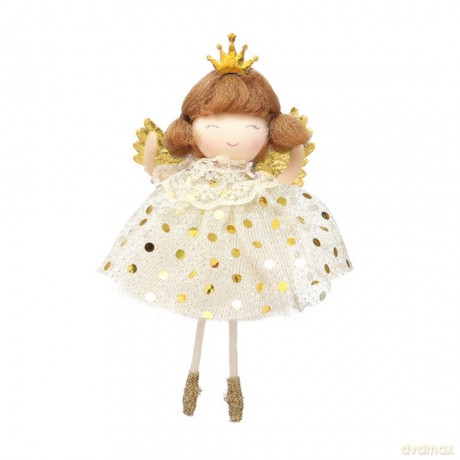 ECarla Ozdoba na choinkę - Anioł złoty 13cm