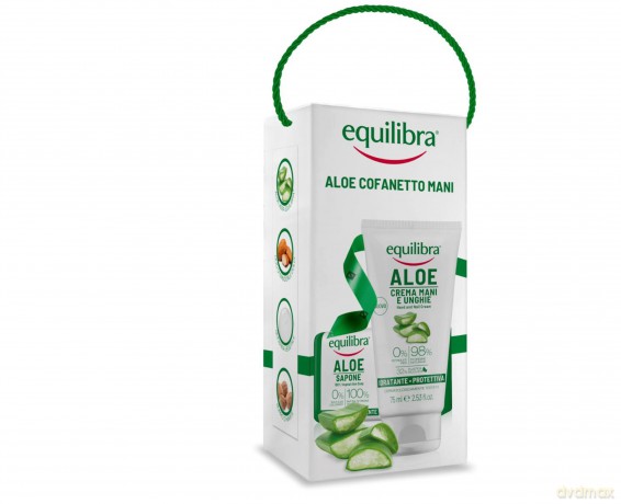 Equilibra Aloe Zestaw prezentowy Pielęgnacja Dłoni (krem do rąk 75 ml +mydło 100g)