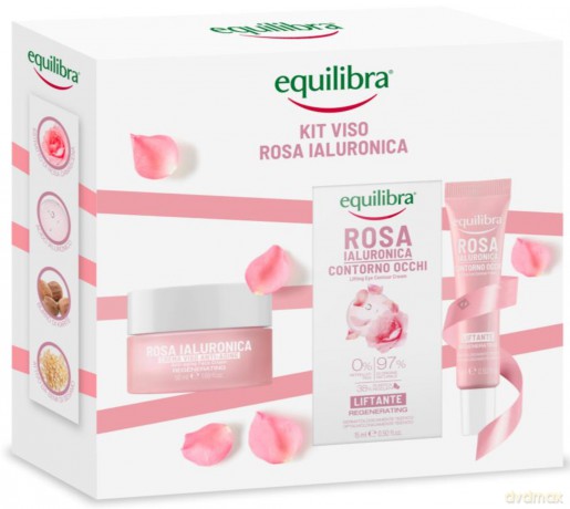 Equilibra Rosa Zestaw prezentowy Pielęgnacja Twarzy (krem różany 50 ml +krem pod oczy 15 ml)